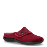 Ciabatta da casa in tessuto bordeaux - VALLEVERDE | Boscaini Scarpe