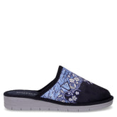 Ciabatta in tessuto blu - VALLEVERDE | Boscaini Scarpe