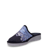 Ciabatta in tessuto blu | Boscaini Scarpe