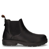 Stivaletto beatles in pelle e tessuto nero | Boscaini Scarpe