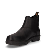 Stivaletto beatles in pelle e tessuto nero | Boscaini Scarpe