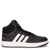 Hoops 3.0 mid sneaker in ecopelle nero - ADIDAS | Boscaini Scarpe