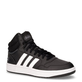 Hoops 3.0 mid sneaker in ecopelle nero - ADIDAS | Boscaini Scarpe