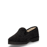 Ezio pantofola in tessuto nero | Boscaini Scarpe