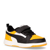 Rebound v6 sneaker in ecopelle bambino nero giallo bianco | Boscaini Scarpe