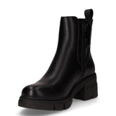 Tronchetto in ecopelle con zip nero | Boscaini Scarpe