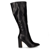 Stivale al ginocchio in ecopelle con tacco nero - Stivali Donna | Boscaini Scarpe