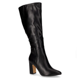 Stivale al ginocchio in ecopelle con tacco nero - Stivali Donna | Boscaini Scarpe