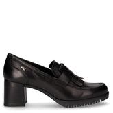 Décolleté in pelle con frangia nero - Decollete | Boscaini Scarpe