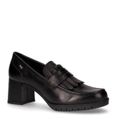 Décolleté in pelle con frangia nero - Decollete | Boscaini Scarpe