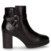Tronchetto in pelle con zip nero - Tronchetti Donna | Boscaini Scarpe