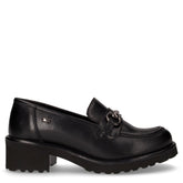 Mocassino in pelle con staffa nero - VALLEVERDE | Boscaini Scarpe