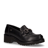 Mocassino in pelle con staffa nero - VALLEVERDE | Boscaini Scarpe