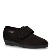 Pantofola in tessuto nero - Comfort Donna | Boscaini Scarpe