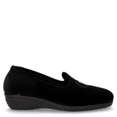 Pantofola in tessuto nero - VALLEVERDE | Boscaini Scarpe