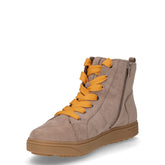 Sneaker in tessuto con zip pietra zafferano | Boscaini Scarpe