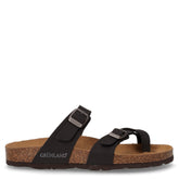 Sara ciabatta infradito in ecopelle nero - GRUNLAND | Boscaini Scarpe