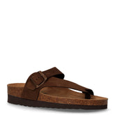 Ciabatta aperta in pelle testa di moro - GRUNLAND | Boscaini Scarpe