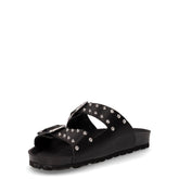 Sara ciabatta in ecopelle con borchie nero | Boscaini Scarpe