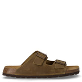 Bobo ciabatta in pelle oliva | Boscaini Scarpe