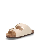 Sara ciabatta in ecopelle beige | Boscaini Scarpe