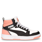 Rebound v6 mid sneaker in ecopelle ragazza bianco nero rosa - Scarpe Bambina | Boscaini Scarpe
