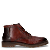 Stivaletto stringato in pelle cognac - Scarpe Uomo | Boscaini Scarpe
