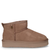 Stivaletto caldo in pelle taupe - SALDI | Boscaini Scarpe