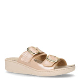 Ciabatta in ecopelle con zeppa beige - Ciabatte Donna | Boscaini Scarpe