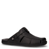 Ciabatta in pelle nero | Boscaini Scarpe