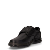 Scarpa sportiva in pelle con strappo nero | Boscaini Scarpe