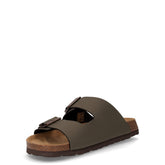 Bobo ciabatta in ecopelle oliva | Boscaini Scarpe