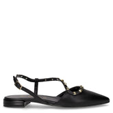 Sandalo con borchie in ecopelle nero - DU SIMON | Boscaini Scarpe