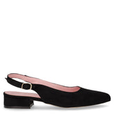 Décolleté slingback a punta in ecopelle nero - DU SIMON | Boscaini Scarpe