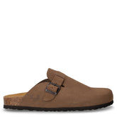 Ciabatta in pelle kaki | Boscaini Scarpe