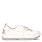 Sneaker in ecopelle bianco argento | Boscaini Scarpe