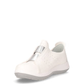 Sneaker slip on in ecopelle bianco argento | Boscaini Scarpe