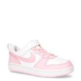 Court Borough Low Recraft sneaker bambina in ecopelle bianco rosa - Sneakers Bambina | Boscaini Scarpe