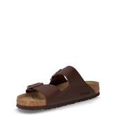 Arizona ciabatta in pelle marrone scuro | Boscaini Scarpe
