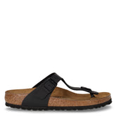 Gizeh ciabatta infradito in pelle nero - Ciabatte Donna | Boscaini Scarpe