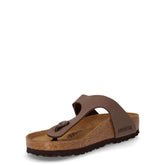 Gizeh ciabatta in pelle mocca | Boscaini Scarpe
