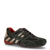 Snake scarpa sportiva in pelle e tessuto verde grigio - Sneakers Uomo | Boscaini Scarpe