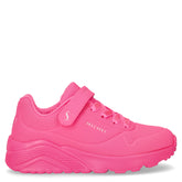 Uno Lite sneaker in ecopelle bambina rosa neon | Boscaini Scarpe