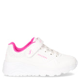 Uno Lite sneaker in ecopelle bambina bianco rosa | Boscaini Scarpe