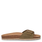 Sara ciabatta in pelle oliva | Boscaini Scarpe
