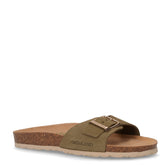 Sara ciabatta in pelle oliva - GRUNLAND | Boscaini Scarpe