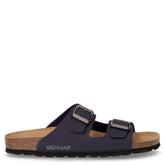 Sara ciabatta in ecopelle blu | Boscaini Scarpe