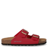 Sara ciabatta in ecopelle ciliegia | Boscaini Scarpe