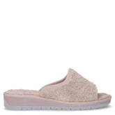 Dola ciabatta in tessuto perla marrone - Ciabatte Donna | Boscaini Scarpe