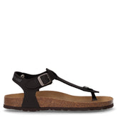 Sara sandalo infradito in ecopelle nero | Boscaini Scarpe